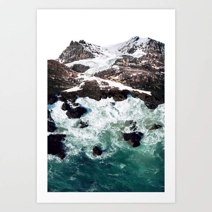 Sea and Mountains Art Print