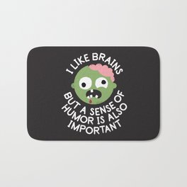 Of Corpse Bath Mat | Cute, Zombies, Love, Scary, Braaains, Valentine, Relationships, Valentinesday, Illustration, Brains 