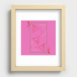 Three of Martinis Recessed Framed Print