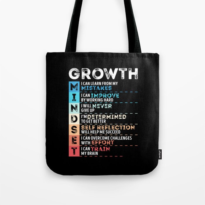 Motivational Quotes Growth for Entrepreneurs Tote Bag