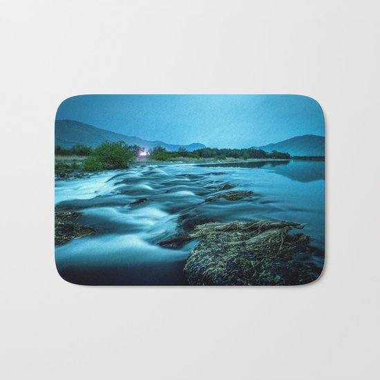 tranquil waterfall Bath Mat