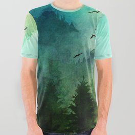 Mountain Morning All Over Graphic Tee