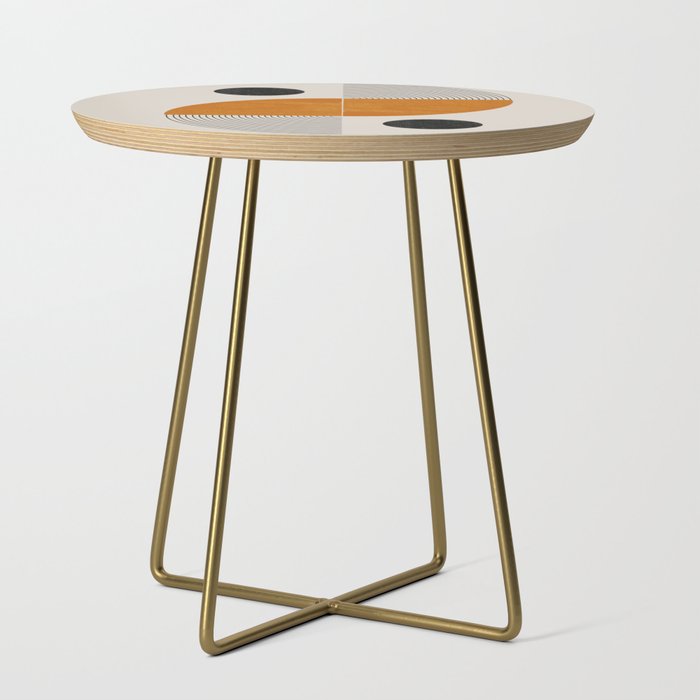 Abstract Geometric Shapes Side Table