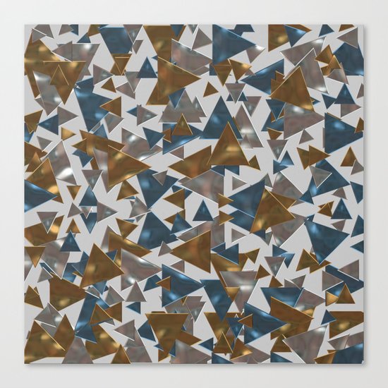 Triangle Explosion Canvas Print