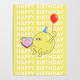 Birthday Card - World's Best Friend Poster