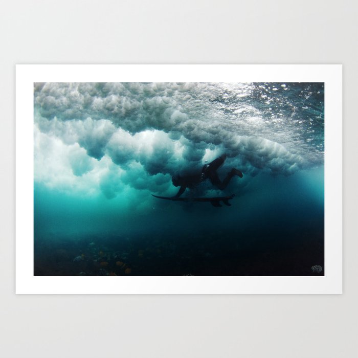 Hawaii Surf Underwater Art Print