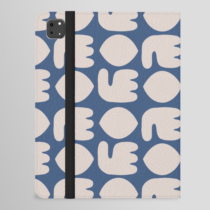 Boho surface pattern in blue iPad Folio Case