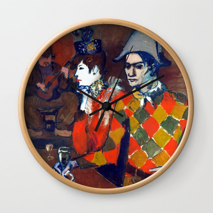 Pablo Picasso At the Lapin Agile Wall Clock