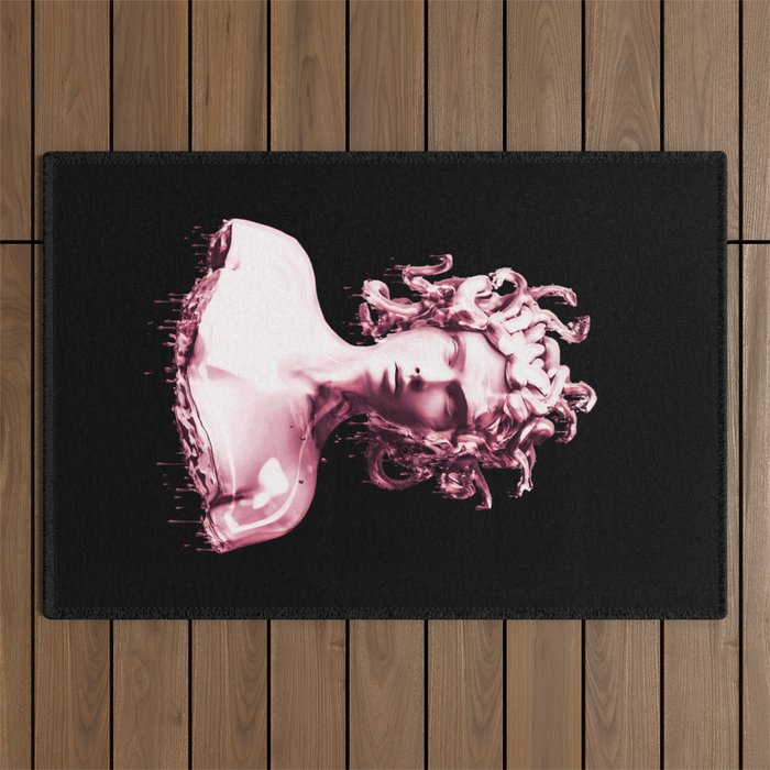 Rose Gold Medusa Outdoor Rug