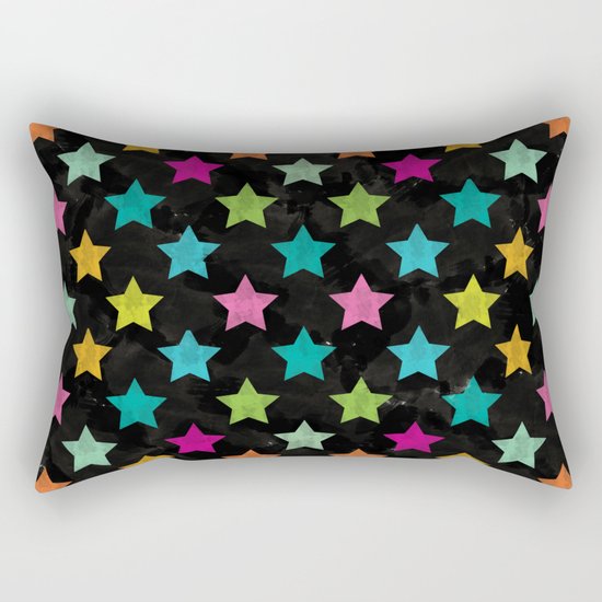 Colorful Star II Rectangular Pillow