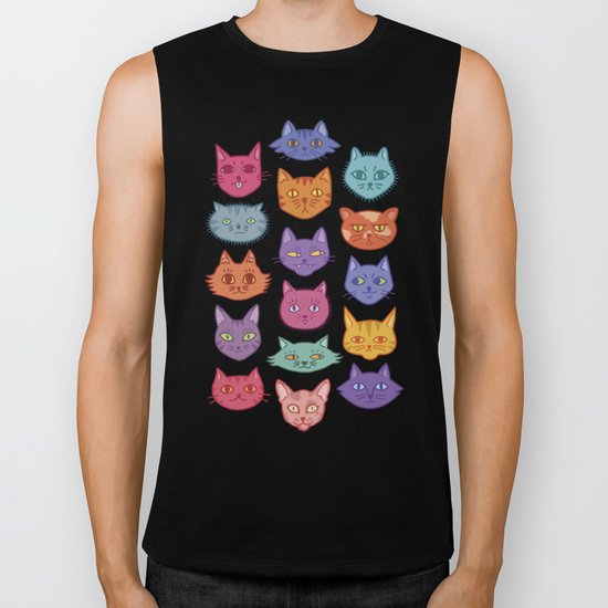 Caaaats cats catssss Biker Tank