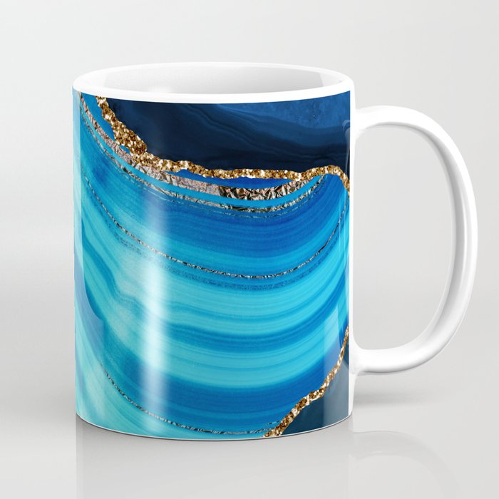 Marble Blue Mermaid Landscape Coffee Mug