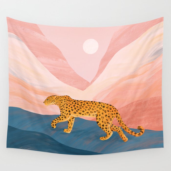 Over The Mountain Wall Tapestry
