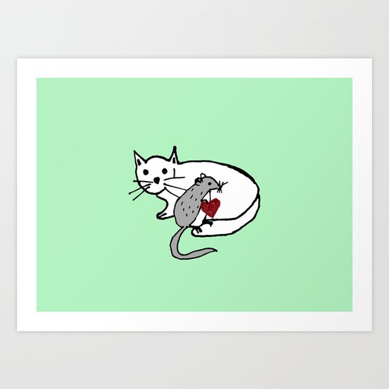 Impossible love Art Print