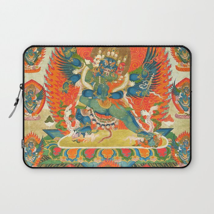 Thangka of Vajrakila and Diptachakra Laptop Sleeve