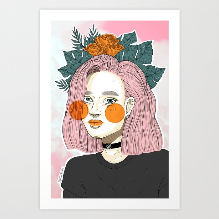 Thelm In Color Art Print By Thelmalouise