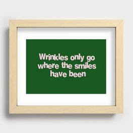 Wrinkles Recessed Framed Print