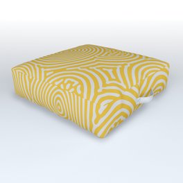 RD N°5 Outdoor Floor Cushion | Digital, Design, Natural, Reactiondiffusion, Graphicdesign, Generative, Home, Style, Yellow, Grey 