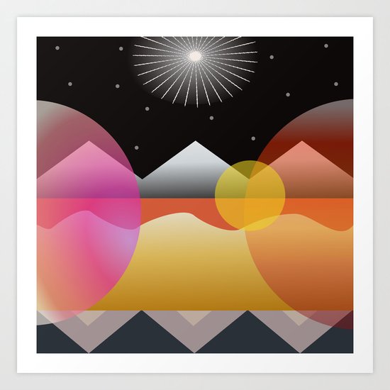 Solar Flares Art Print