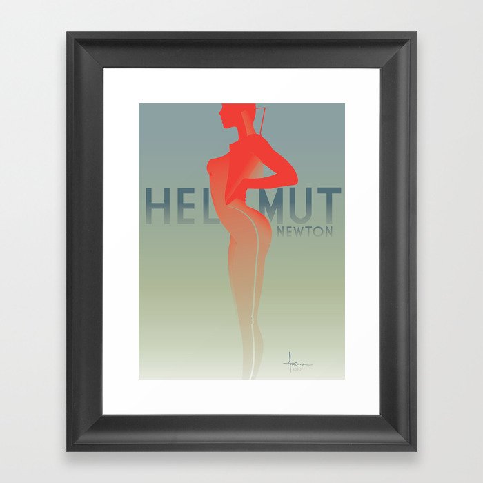 HOMAGEtoFASHION_ Helmut Newton Framed Art Print