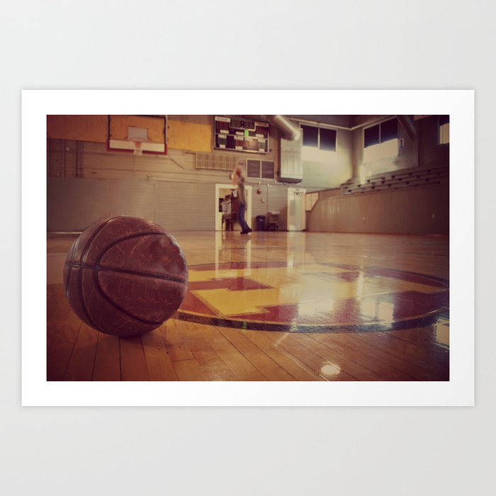 Vintage Basketball Gym Art Print By Kimberosephotography Society6