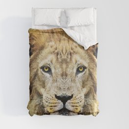 King Of The Jungle Lion - Lions Animal Print Art Duvet Cover