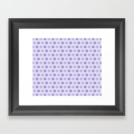 Purple Polka Dot Framed Art Print