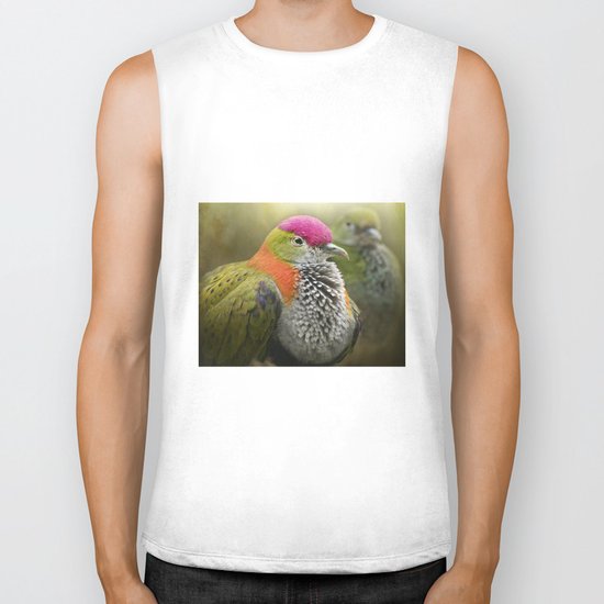 Superb Fruit Dove Biker Tank