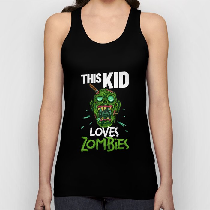 Scary Zombie Halloween Undead Monster Survival Tank Top