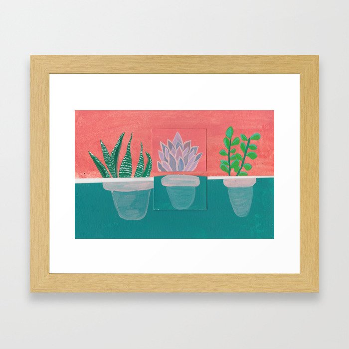 succulents Framed Art Print