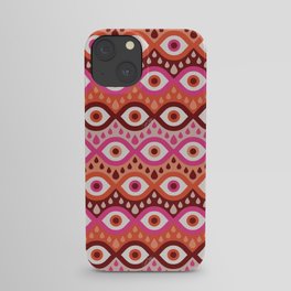 Garnished Eyes – Pink & Maroon iPhone Case