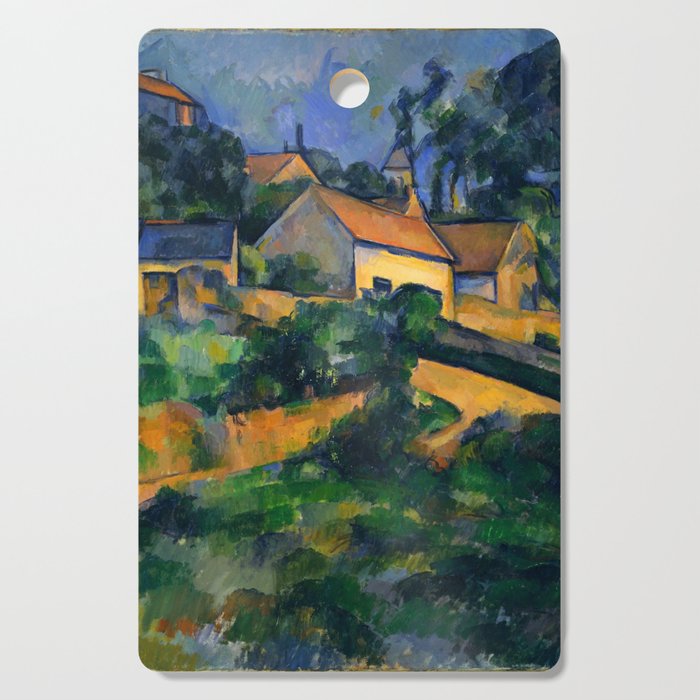 Paul Cézanne - Turning Road at Montgeroult - La Route tournante à Montgeroult Cutting Board