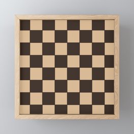Classic Chess (King, Queen, Checkmate). Framed Mini Art Print