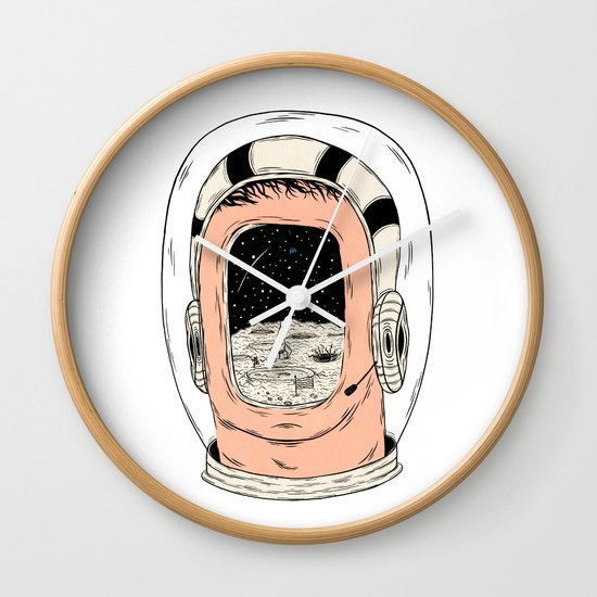 From the Earth to the Moon Wall Clock