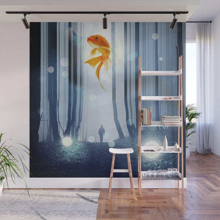 Goldfish Dreaming Wall Mural