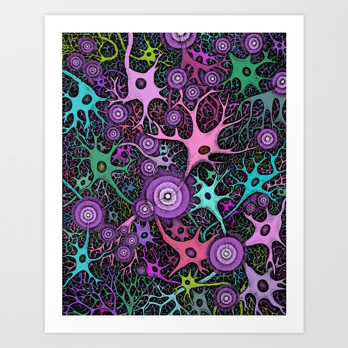 Neuron Jungle Art Print