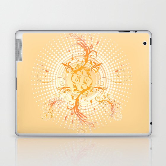 Decorative Sepia Tattoo. Laptop & iPad Skin