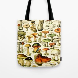 Vintage French Mushrooms Tote Bag