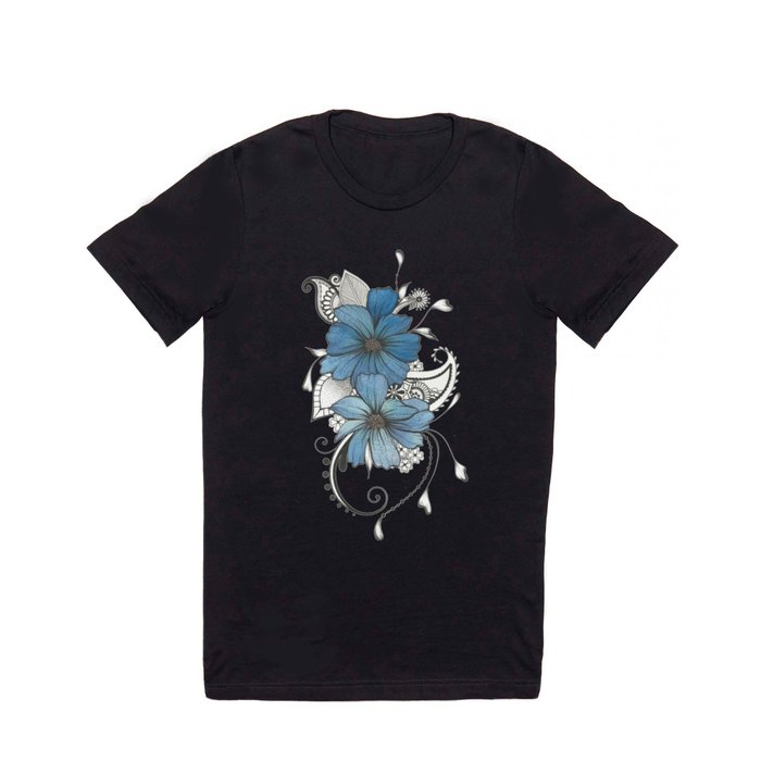 Blue flowers T Shirt