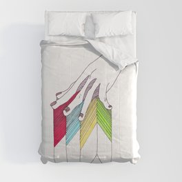 hand above colors Comforter