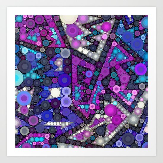 Hipster Bubbles Art Print