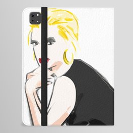 lying sexy woman iPad Folio Case