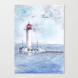 Odessa. Vorontsov lighthouse. Ukraine.  Canvas Print