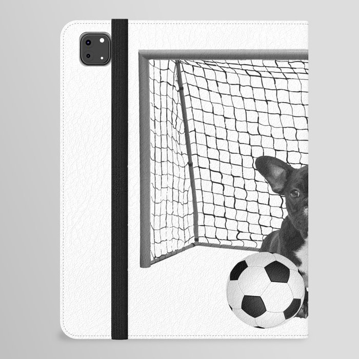 French Bulldog - Soccer Goal - Frenchie Dog iPad Folio Case