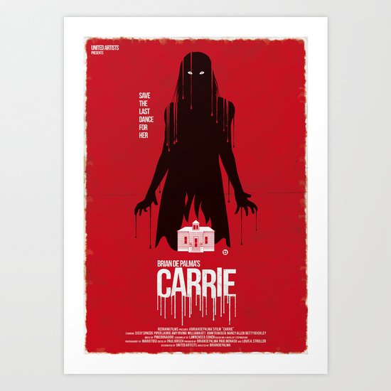 Carrie (Red Collection) Art Print