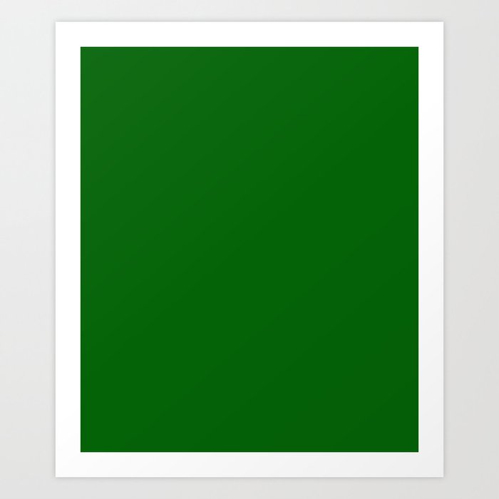Emerald Green - solid color Art Print