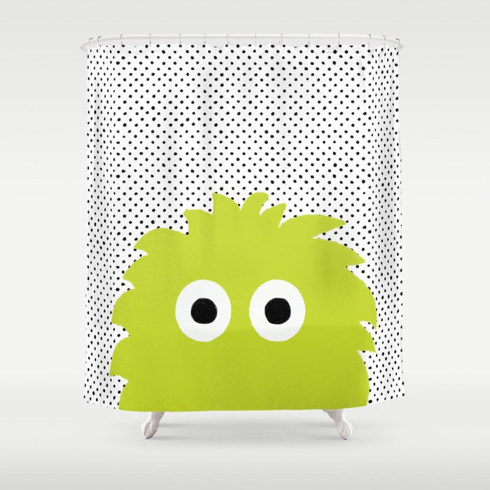 Green Monster Shower Curtain