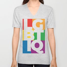LGBTIQ+ PRIDE COMMUNITY V Neck T Shirt