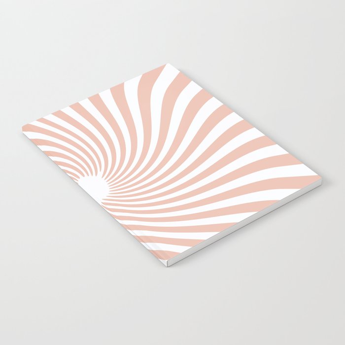 Retro Swirl (Pastel Blush Color) Notebook