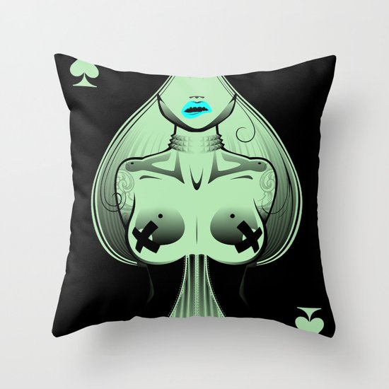 Ace of Spades Throw Pillow